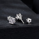 925 Sterling Silver 0.5 Carat Moissanite Earrings for Women-3