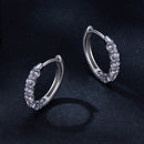 925 Sterling Silver 2.0mm Moissanite Earrings for Women-4