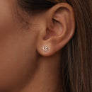 925 Sterling Silver Plated White Gold Earrings-6