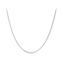 925 Sterling Silver 45S Platinum Plated Necklace for Women - 400mm Length, 0.8mm Thickness-2