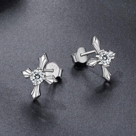 925 Sterling Silver 0.30 Carat Genuine Moissanite Earrings for Women