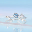 925 Sterling Silver 1.9mm Synthetic Spinel Ring for Women-5