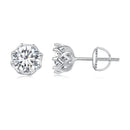 925 Sterling Silver Moissanite 0.5 Carat Earrings for Women-2