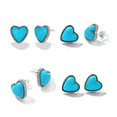 925 Sterling Silver Oxidized Turquoise Earrings for Women-3