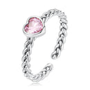 925 Sterling Silver Love CZ Ring for Women-1