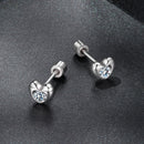 925 Sterling Silver Moissanite Earrings 0.5cm for Women-3