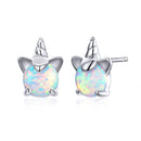 S925 Sterling Silver Earrings with Translucent Opal-1