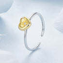 925 Sterling Silver Plated White Gold Pavé Setting CZ Ring for Women-4