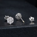 925 Sterling Silver Moissanite 0.15ct/0.027ct Earrings for Women-3