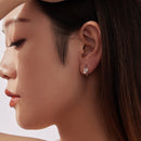 925 Sterling Silver Wedding Earrings with White Gold Plating and CZ Stones for Women-6