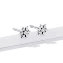 925 Sterling Silver Earrings with Pavé Setting and Oxidized Finish-2