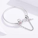 925 Sterling Silver Bracelet 17cm for Women-8