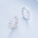 925 Sterling Silver Earrings with Pavé Setting CZ for Women-3
