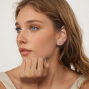 925 Sterling Silver Earrings with Enamel Process for Women-7