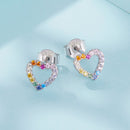 925 Sterling Silver Earrings with Pavé Setting and CZ-5