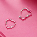 S925 Sterling Silver Enamel Platinum Plated Earrings 13*2mm for Women-5