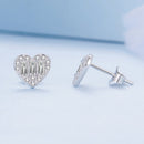 925 Sterling Silver Earrings with Pavé Set CZ-5