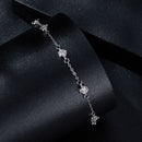 925 Sterling Silver 3mm Moissanite Bracelet for Women-3