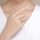 925 Sterling Silver Ring - 0.2cm Width, 1.6*1.5cm Size for Women-5