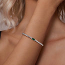 925 Sterling Silver 145+65mm Pavé Setting CZ Bracelet-7