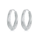 925 Sterling Silver Earrings 16*3mm with Platinum Plating for Women-2
