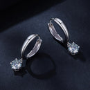 S925 Sterling Silver 0.50 Carat Moissanite Earrings for Women-5