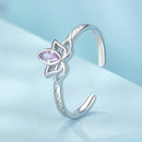 925 Sterling Silver 1.9mm Pavé Setting White Gold Plated Ring-3