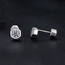 925 Sterling Silver 0.3 Carat Moissanite Earrings for Women-4