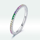 925 Sterling Silver Pavé Set CZ Ring Size 6 for Women-2