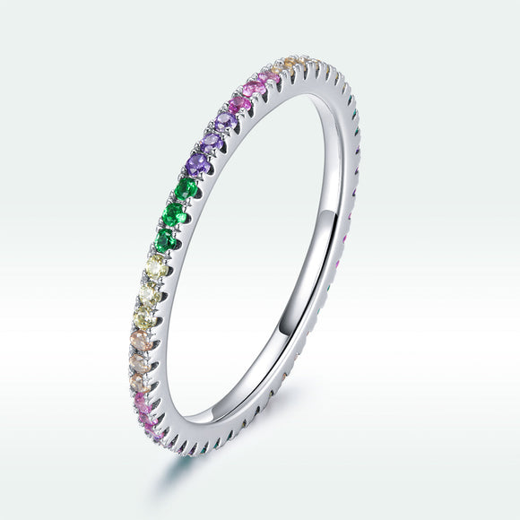 925 Sterling Silver Pavé Set CZ Ring Size 6 for Women