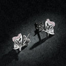 925 Sterling Silver Earrings with CZ in Pavé Setting-7
