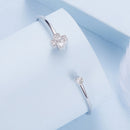 925 Sterling Silver Bracelet with Pavé Setting CZ, Inner Diameter 550mm, 2.0mm Wide, Unisex-3