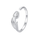 925 Sterling Silver Plated White Gold 0.18cm Rings for Women-1