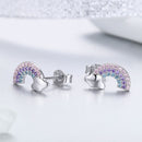 925 Sterling Silver Earrings with Pavé Setting CZ-3
