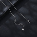 925 Sterling Silver Moissanite Necklace with Pavé Setting, 1 Carat, 400mm Length for Women-6