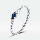 925 Sterling Silver Oxidized Silver CZ Pavé Setting Ring Size 6.0 for Women-2
