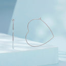 925 Sterling Silver Earrings with White Gold Plating - 27mm for Women-3