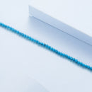 925 Sterling Silver Synthetic Turquoise Bracelet with White Gold Plating for Women-1