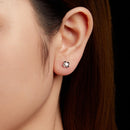 925 Sterling Silver Moissanite Earrings 0.6cm for Women-7