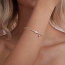 925 Sterling Silver & White Gold Plated Pave Setting CZ Bracelet 15+6cm-5