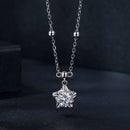 925 Sterling Silver 5mm Moissanite Necklace for Women-5