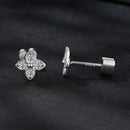 925 Sterling Silver Plated White Gold Moissanite Necklace 0.15cm for Women-4