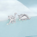 925 Sterling Silver Earrings with Oxidized Finish, 1.1*1cm & 1.2*0.6cm for Women-3