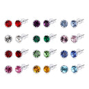 925 Sterling Silver & Plated Platinum Earrings with Pavé Setting CZ for Women-1