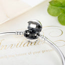 925 Sterling Silver 5.8CM Diameter and 0.3CM Thick Bracelet for Women-6