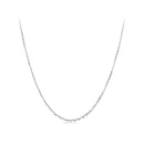 925 Sterling Silver Plated Platinum Necklace 45.0 cm for Men-2