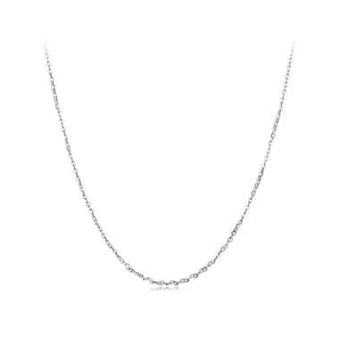 925 Sterling Silver Plated Platinum Necklace 45.0 cm for Men - 0