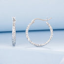 925 Sterling Silver Earrings with White Gold Plating-3