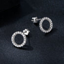 925 Sterling Silver 10mm Moissanite Earrings for Women-4