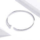 S925 Sterling Silver Bracelet with Pavé Setting CZ 6cm Diameter for Women-3